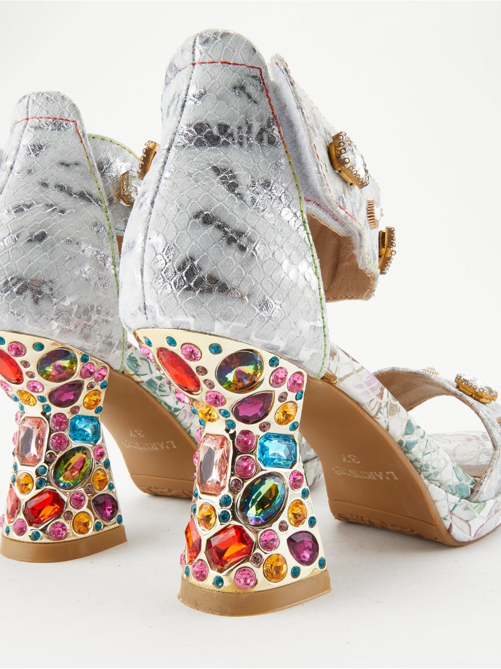 Spring Step L’Artiste jeweled block heels size 39 8.5 $159 New unworn